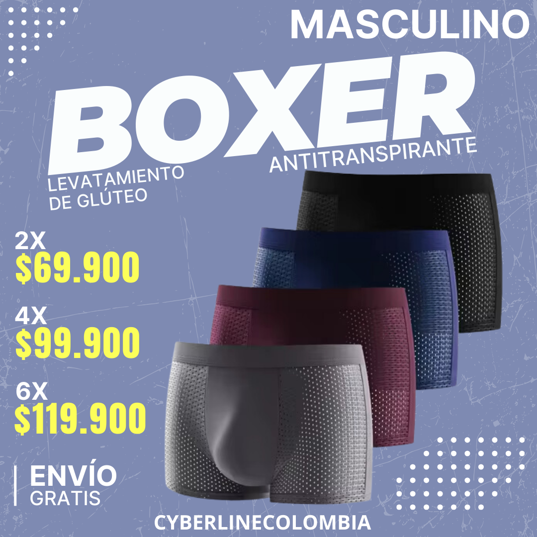 2X1 Boxer Antitranspirante Levanta Gluteo