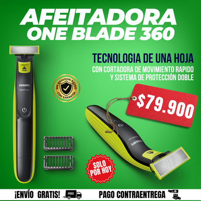 ONE BLADE 360 - UN AFEITADO SUAVE Y SIN CORTES