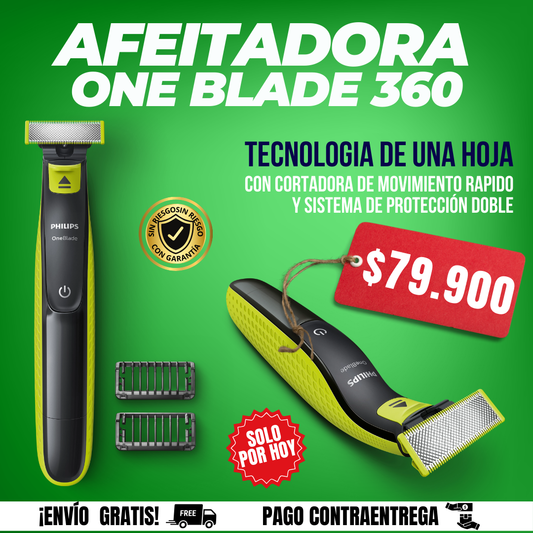 ONE BLADE 360 - UN AFEITADO SUAVE Y SIN CORTES