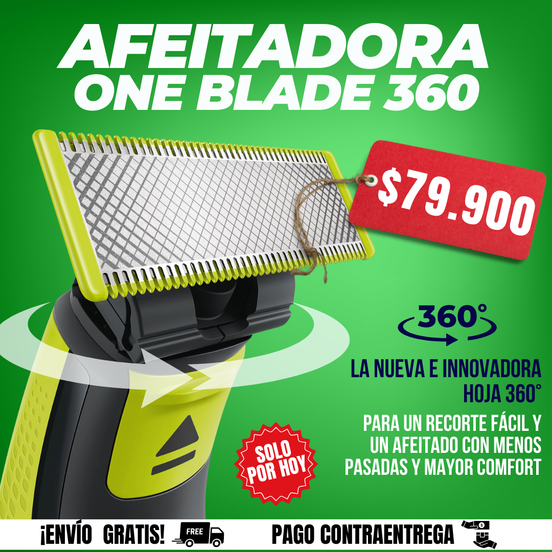 ONE BLADE 360 - UN AFEITADO SUAVE Y SIN CORTES