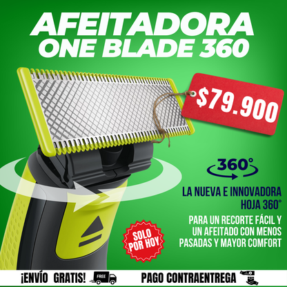 ONE BLADE 360 - UN AFEITADO SUAVE Y SIN CORTES