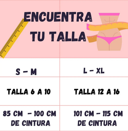 PANTY LEVANTACOLA CON FAJA CONTROL ABDOMEN ALTO Y BAJO I POWERNET